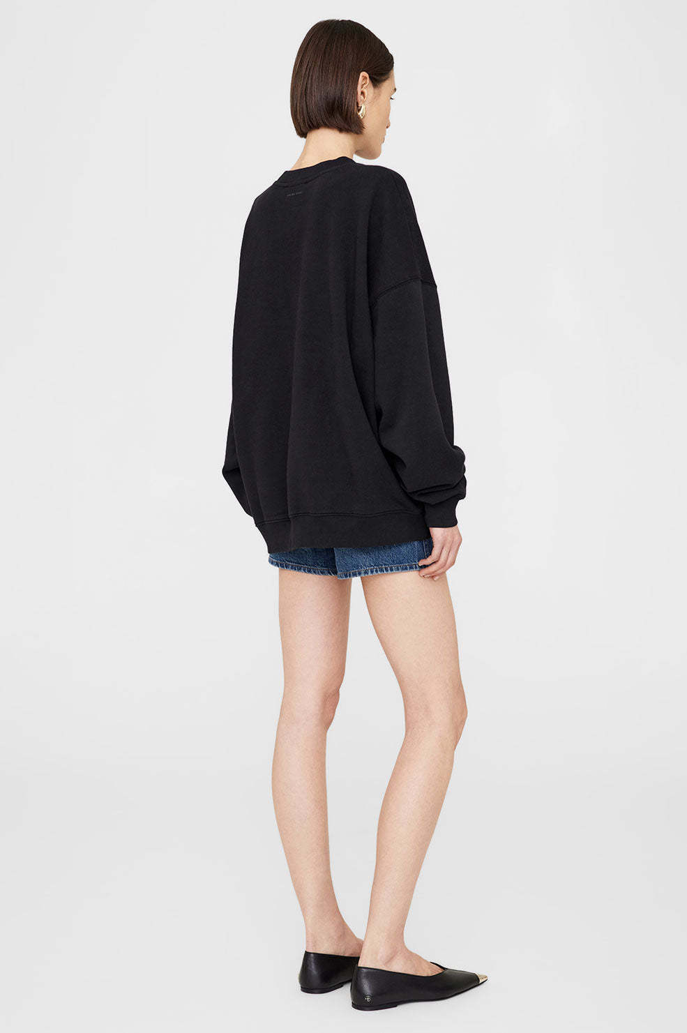ANINE BING MILES COTTON SWEATSHIRT