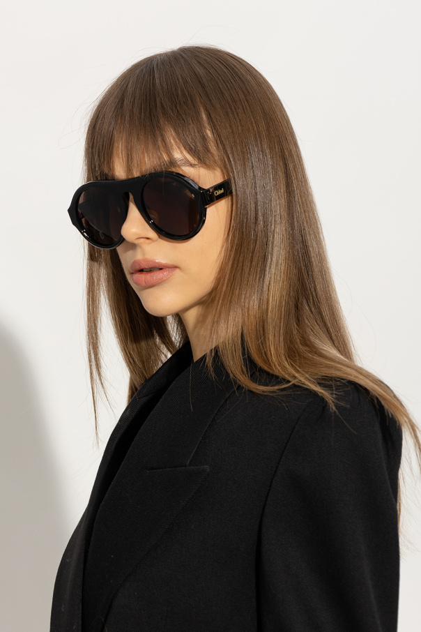 Chloé Round-frame Tinted Sunglasses In Brown