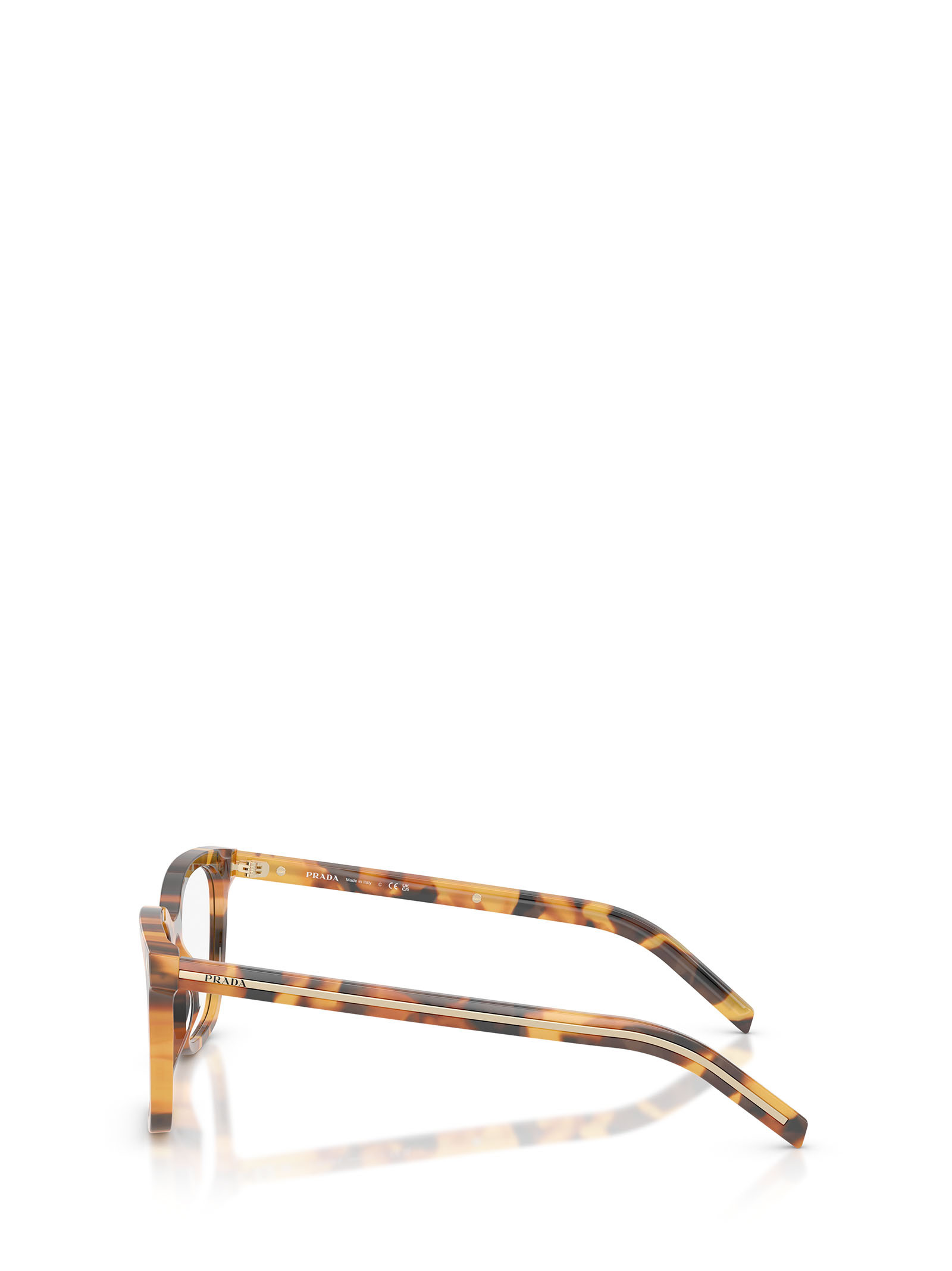 Prada Eyewear Square Frame Glasses In Brown