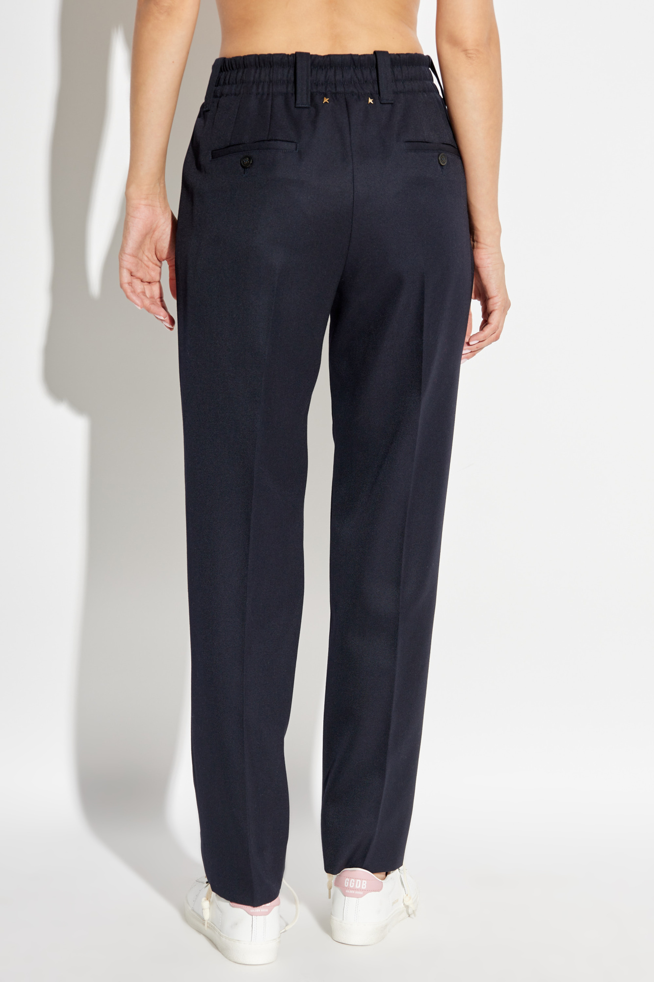 Shop Golden Goose Loose-fit Straight-leg Trousers In Black