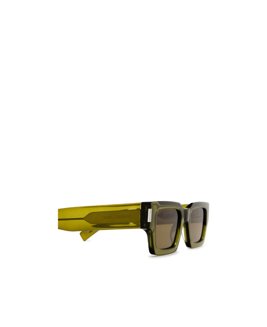 Saint Laurent Eyewear Core Square Frame Sunglasses In Green