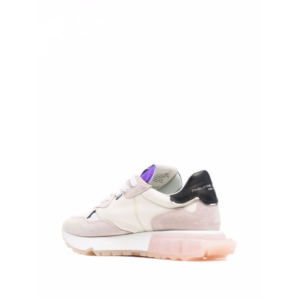 Philippe Model Side Logo-patch Sneakers In White