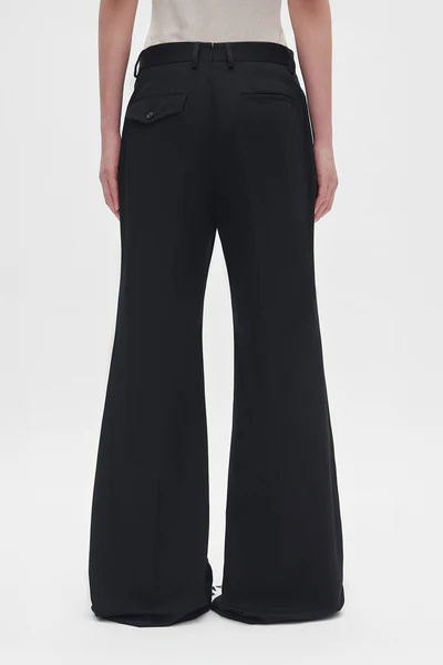 Ann Demeulemeester Belt Loop Casual Pants In Burgundy