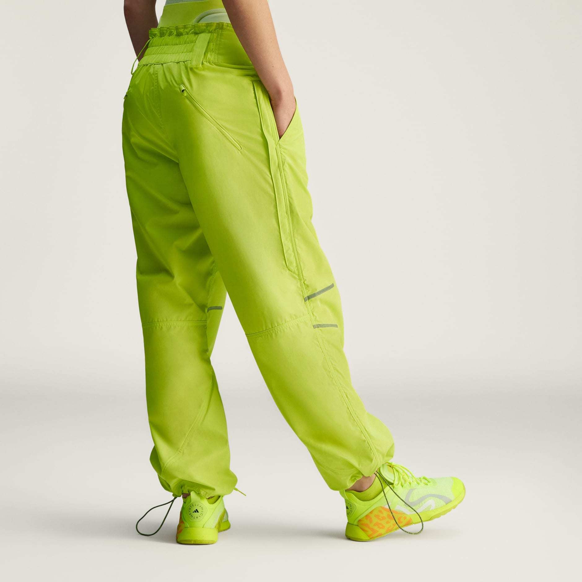 Adidas By Stella Mccartney Woven Track Pants In Bahia Glow