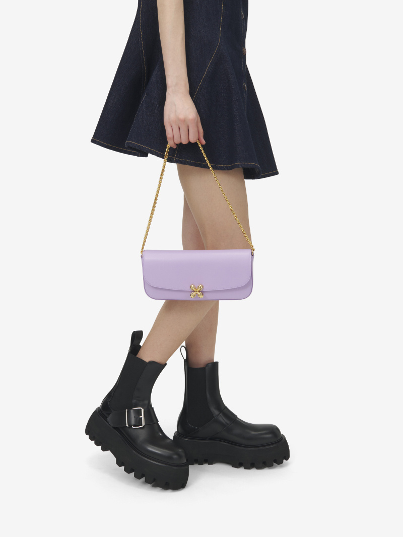Alexander Mcqueen Ankle Boots With Buckle And Chunky Sole In Black