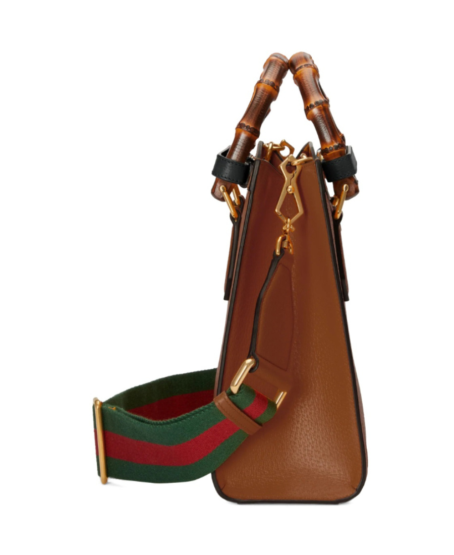 Gucci Diana Shopping Bag Small Size In Brown