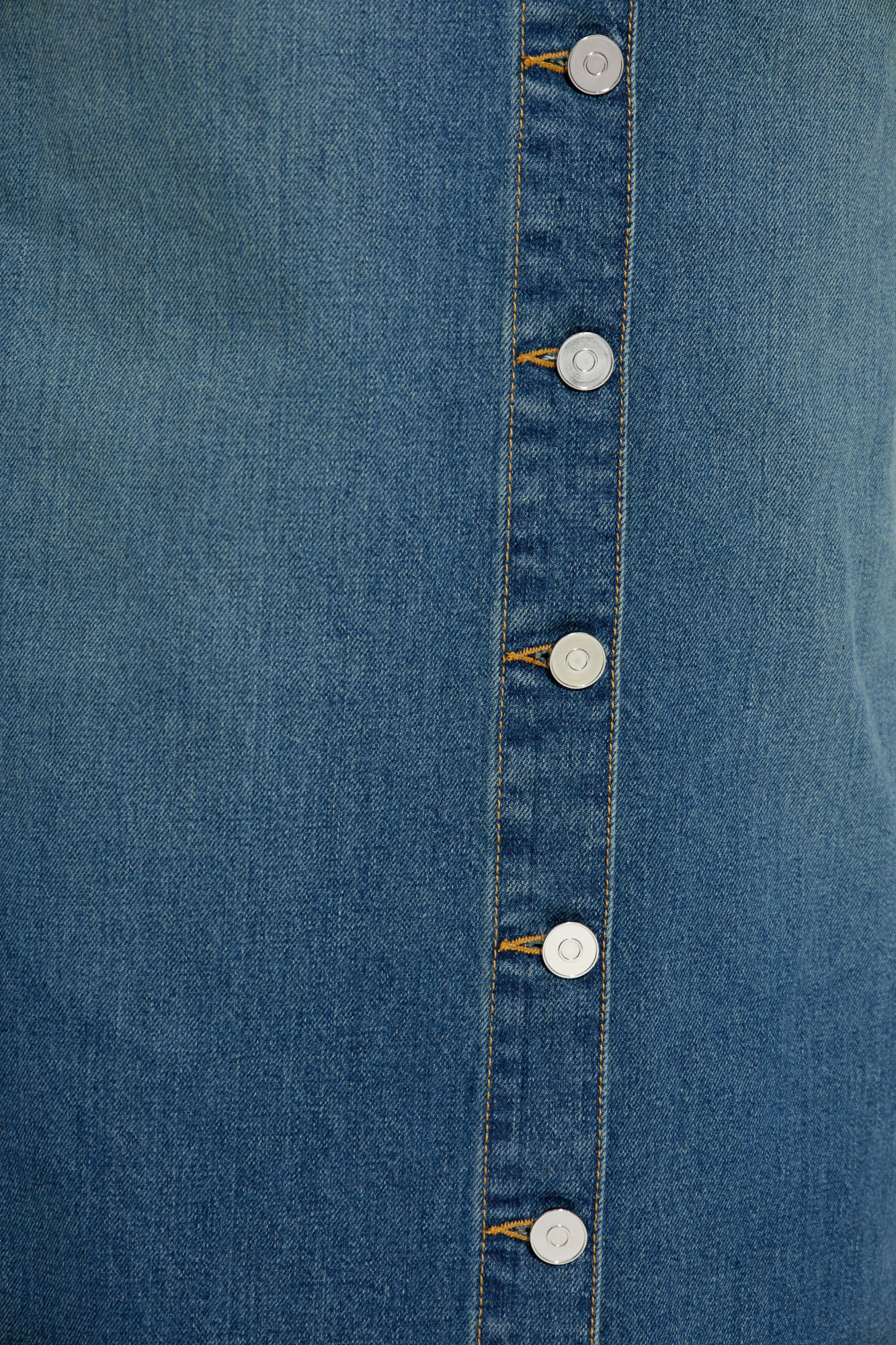 Alaïa Blue Knitted Waistband Denim Maxi Skirt In Blue
