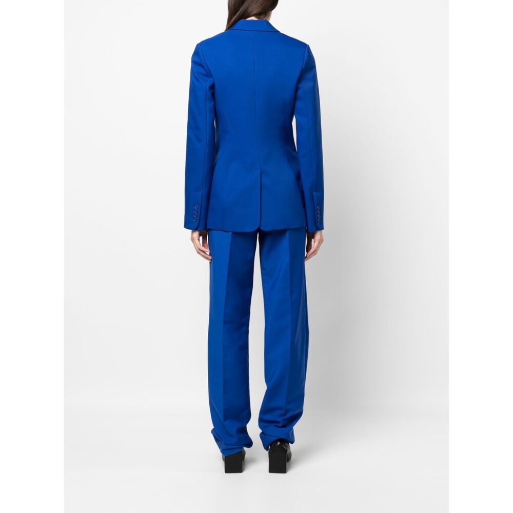 Off-white Tailored Blazer With Welt Pocket In Blue