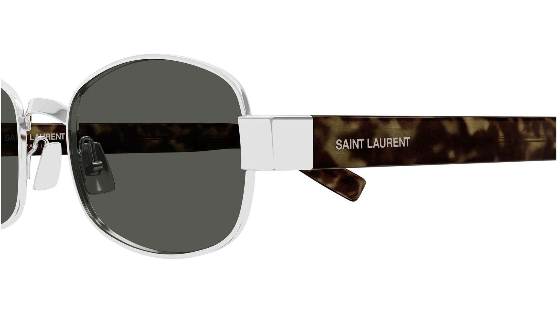 Saint Laurent Oval Sunglasses In Black