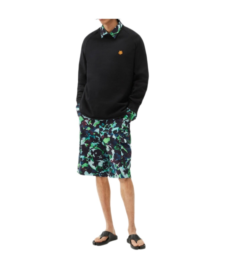 Kenzo Tiger-patch Sweatshirt In Black