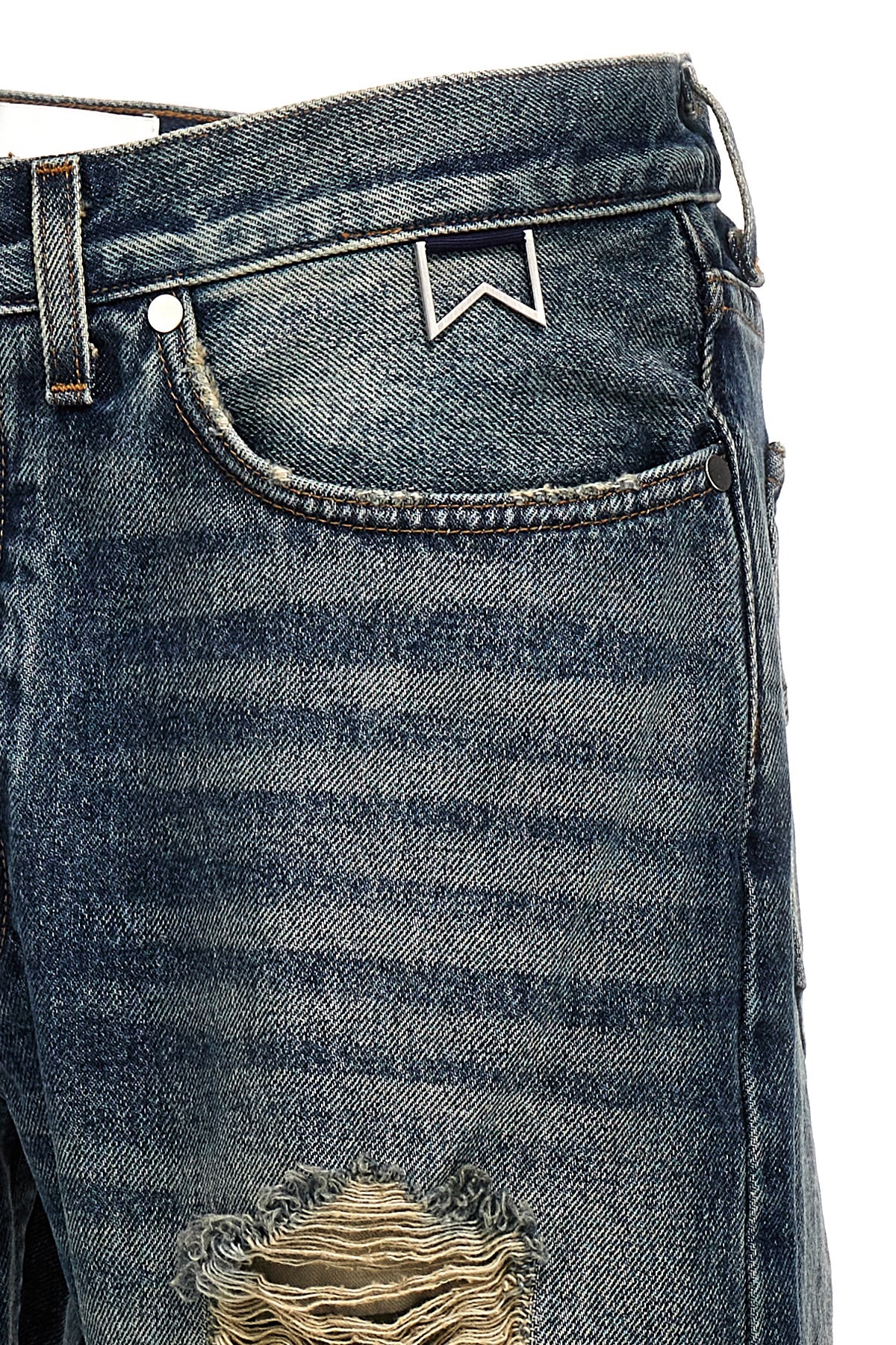 Rhude Beach Bum Loose-fit Jeans In Black