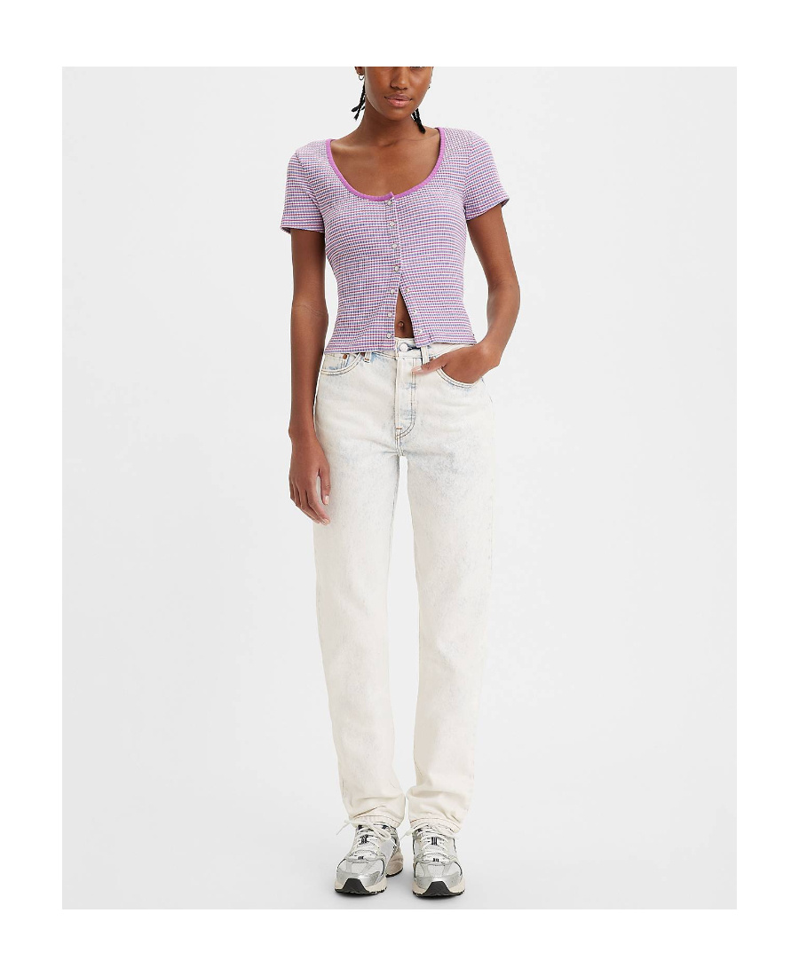 LEVI'S BLEACHED-EFFECT TAPERED JEANS