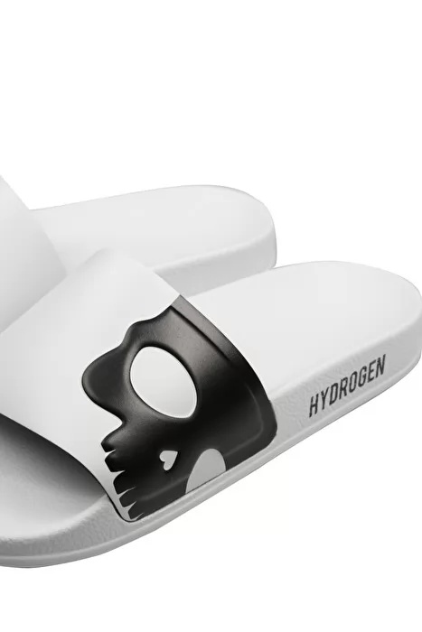 Hydrogen Flat-bottomed Open-toed Sandals In White