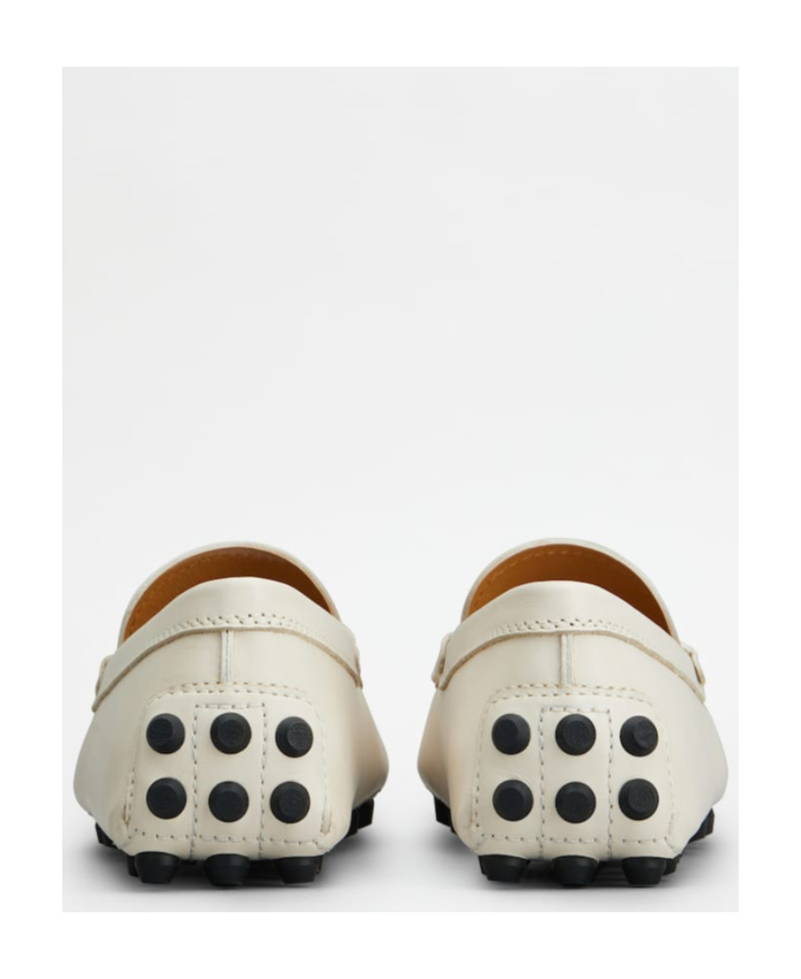 Tod's Moccasins Logo Embossed Loafers In White