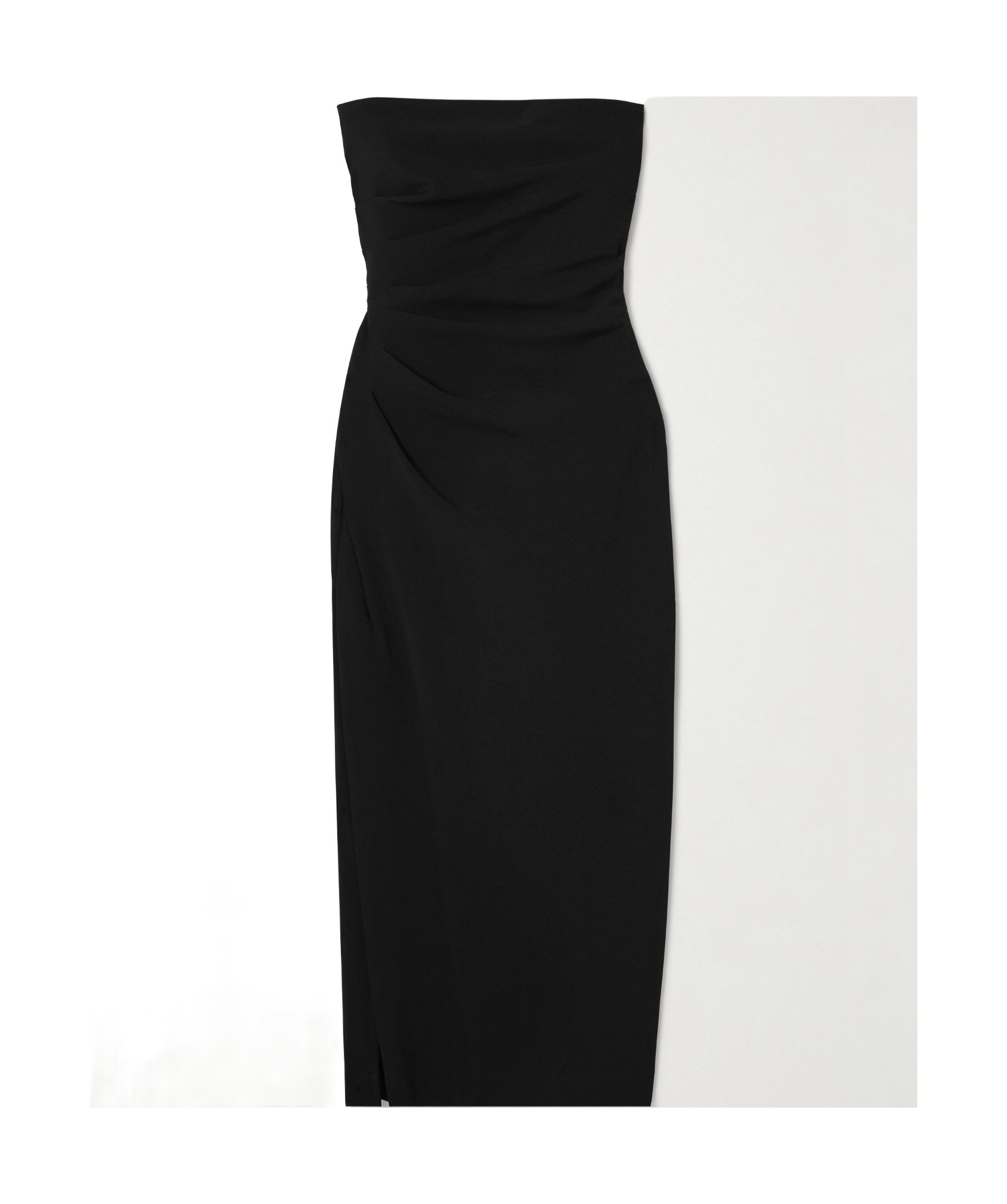 Proenza Schouler Falling Strapless Dress In Black
