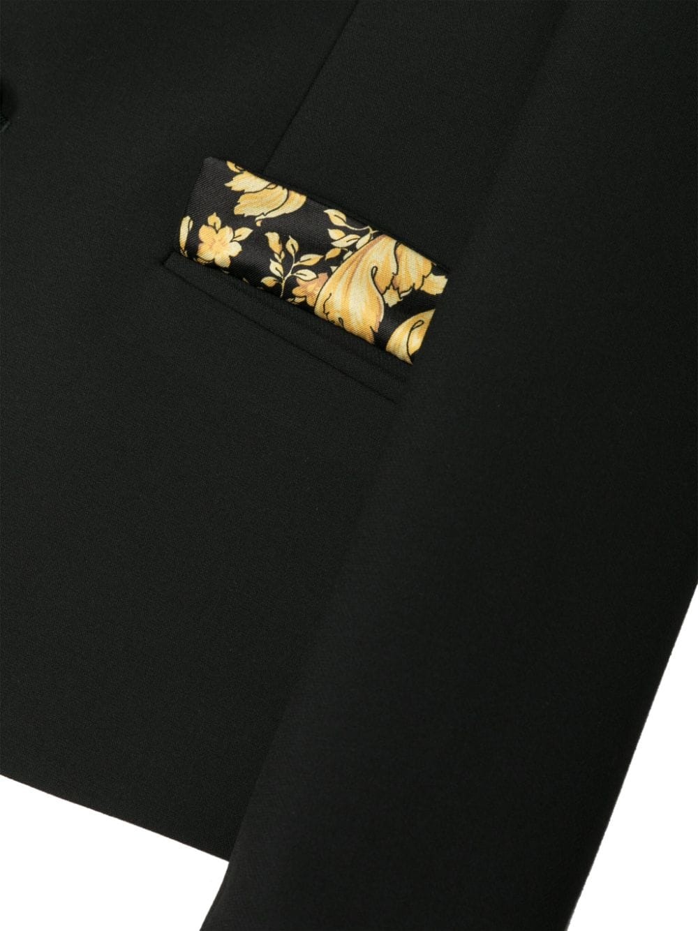 VERSACE GRECA-TRIM SINGLE-BREASTED BLAZER