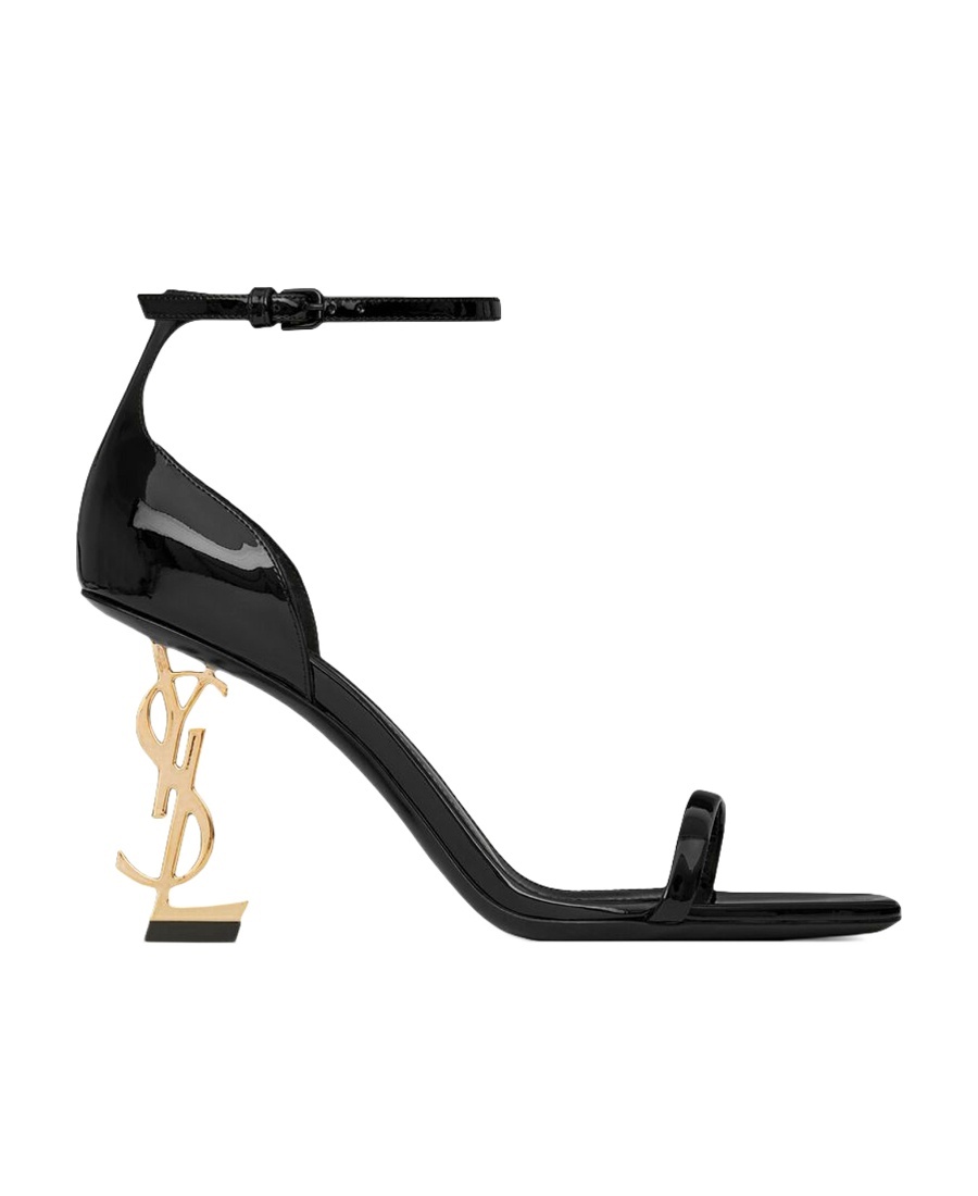 SAINT LAURENT OPYUM SANDALS IN PATENT LEATHER
