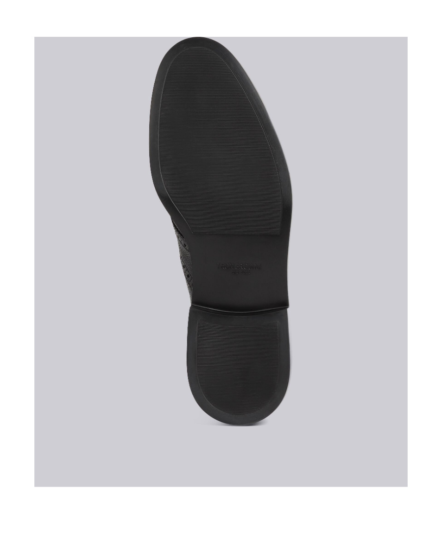 Thom Browne Tassel-trim Leather Brogues In Black