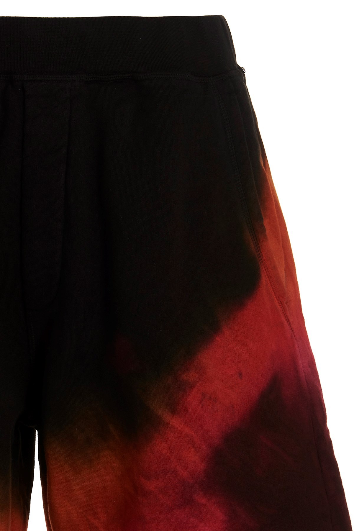 Dsquared2 Tie-dye Pattern Bermuda Shorts In Black