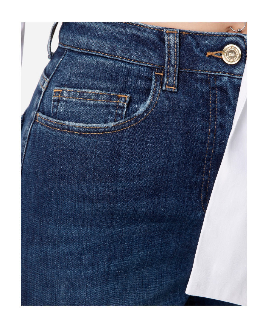 ELISABETTA FRANCHI WIDE-LEG JEANS