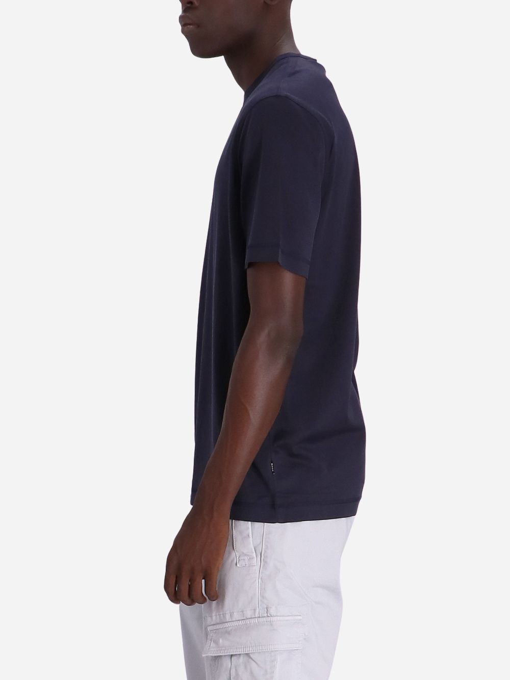 Hugo Boss Crew-neck Cotton-jersey T-shirt In Black