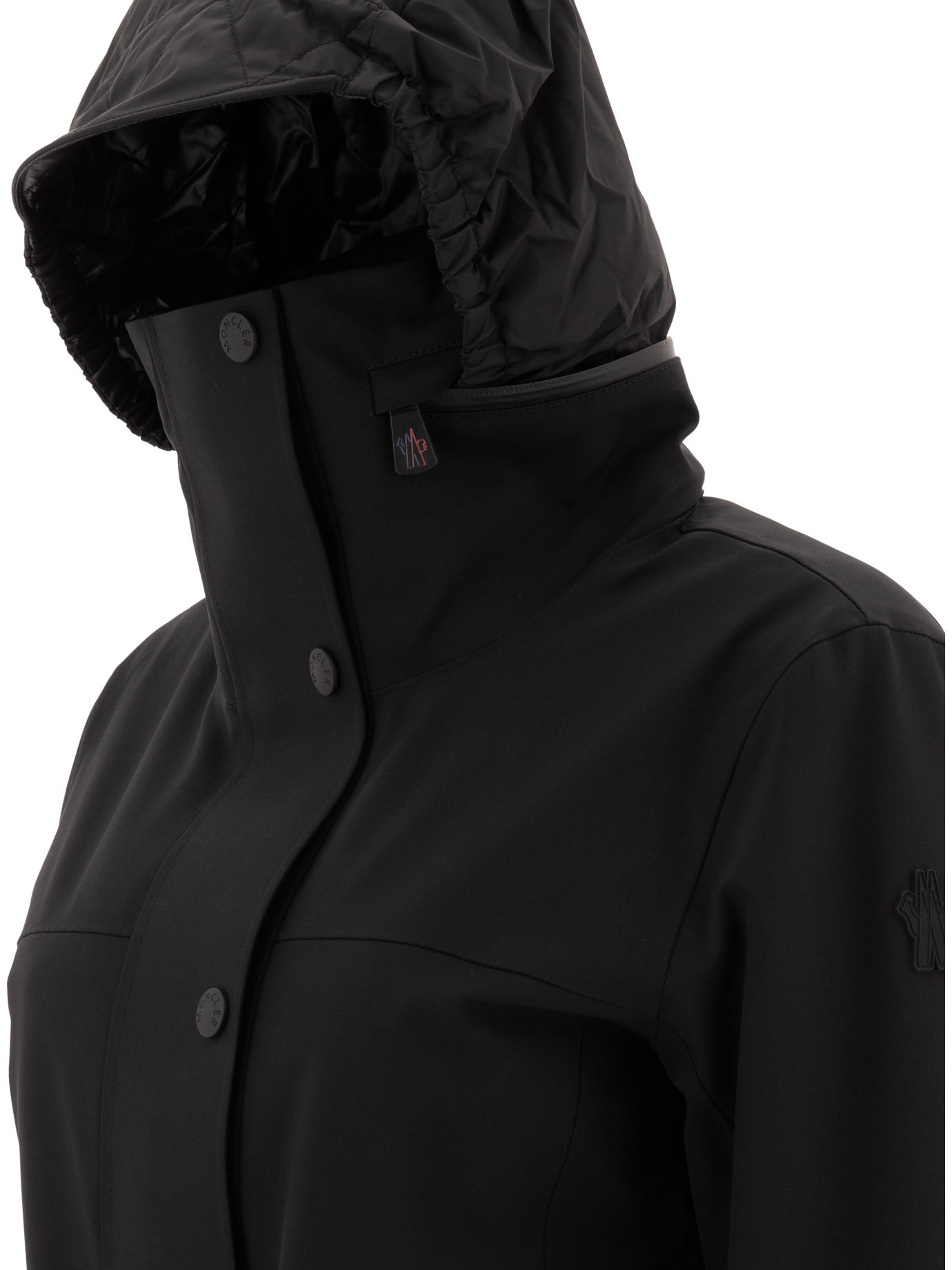 Shop Moncler Long-sleeved Jacket In Black