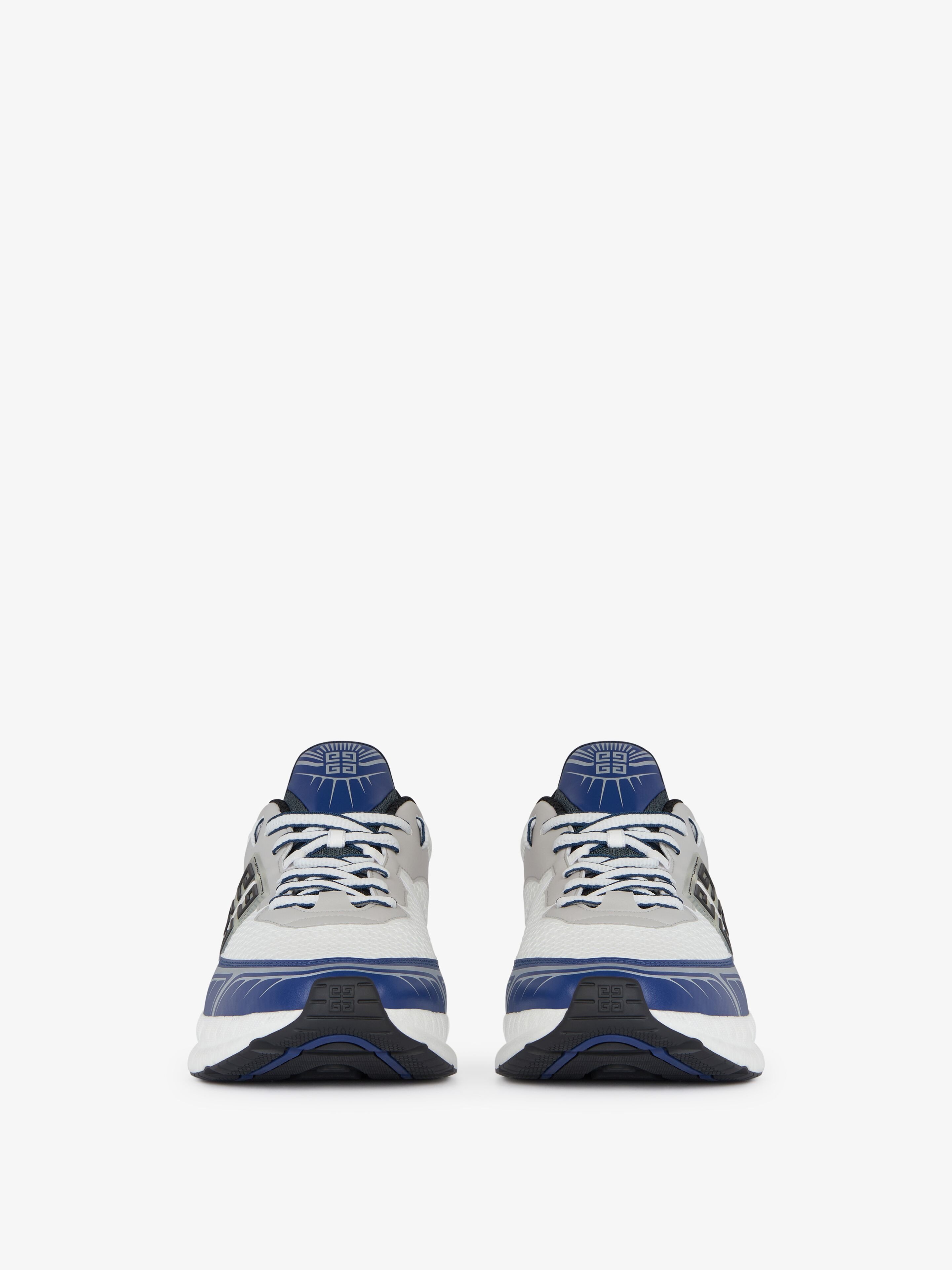 Givenchy Nfnty-52 Sneakers In Synthetic Leather And Mesh In White