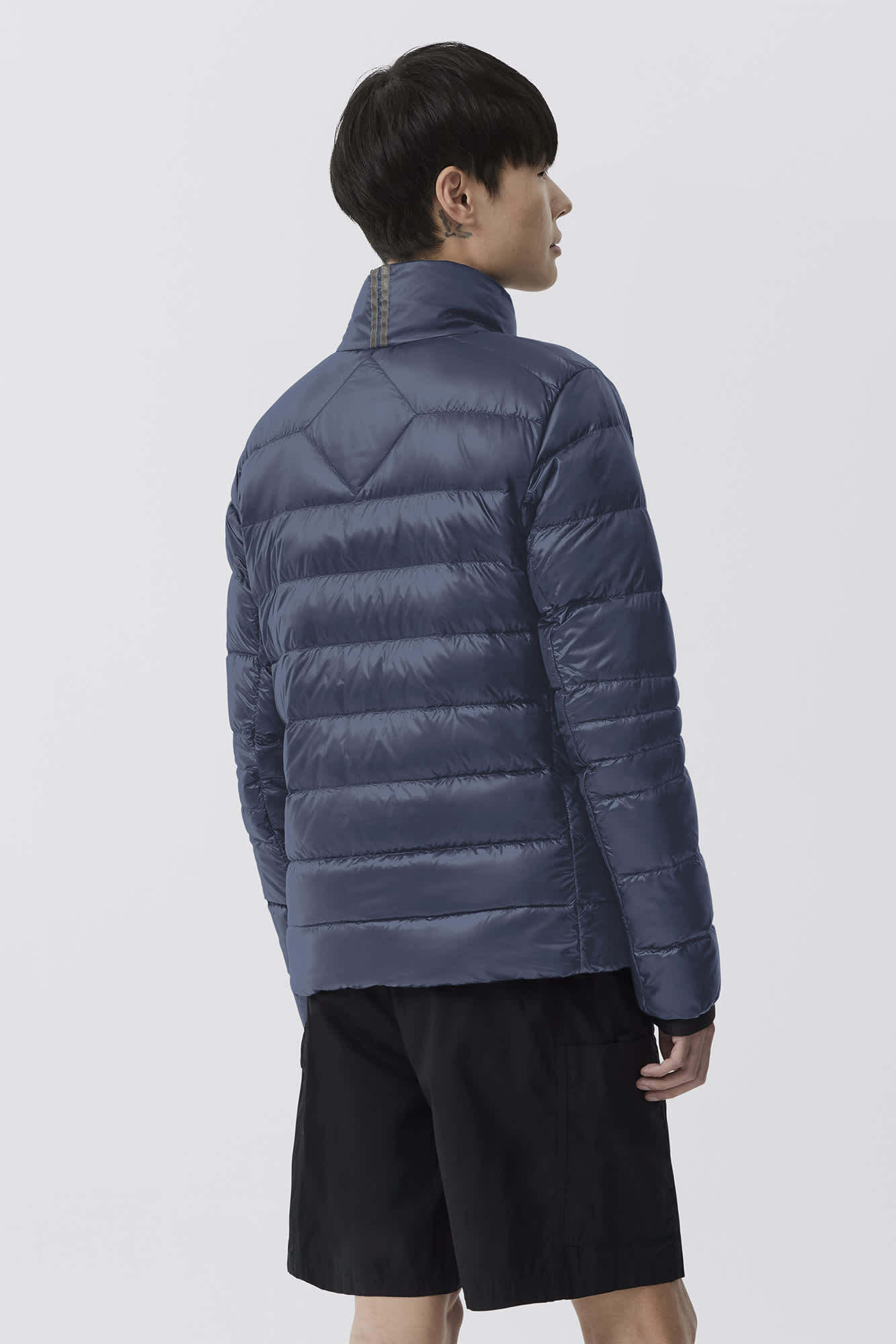 Canada Goose Metallic Feather-down Padded Jacket In Blue