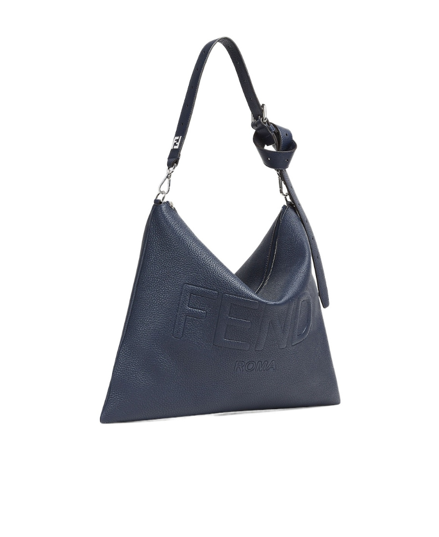 Fendi After Leather Shoulder Bag In Blue