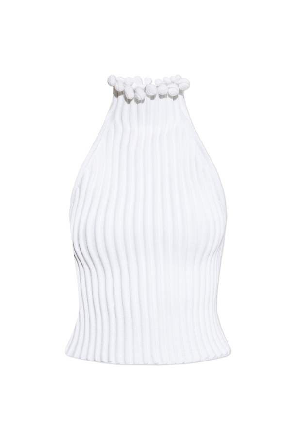 Alaïa Viscose Halter Top In Multi