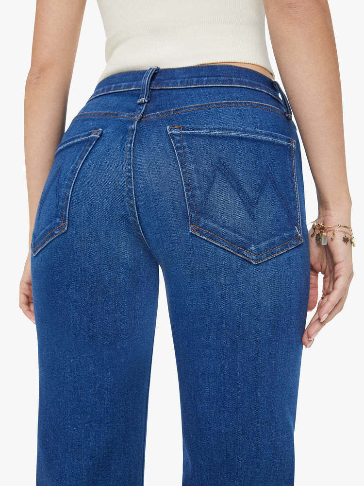 MOTHER MOTHER THE MID RISE RAMBLER ZIP ANKLE JEANS
