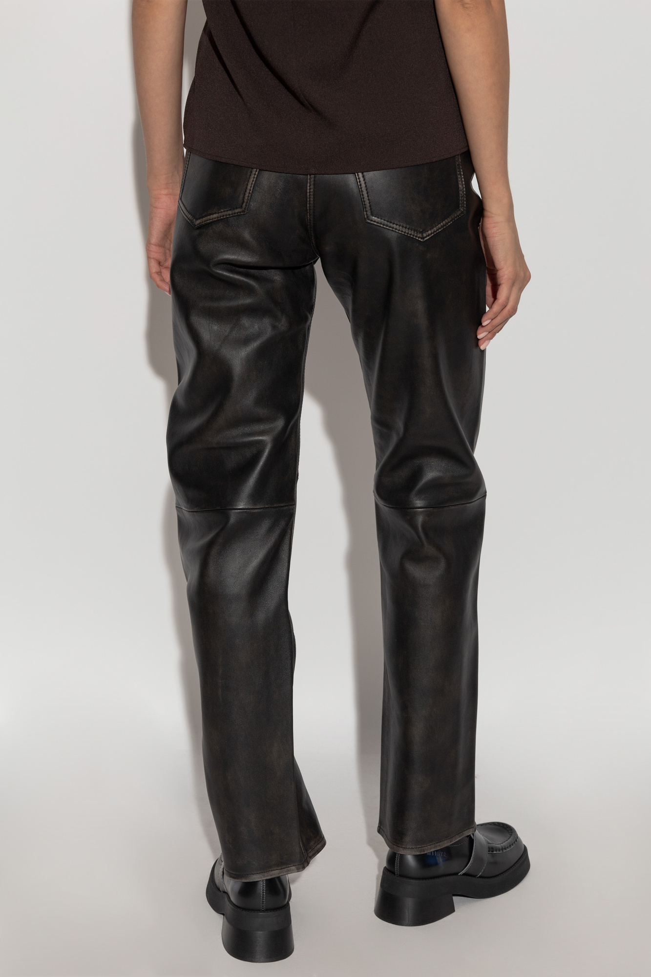 Samsoe & Samsoe Belt Loops Slacks In Black