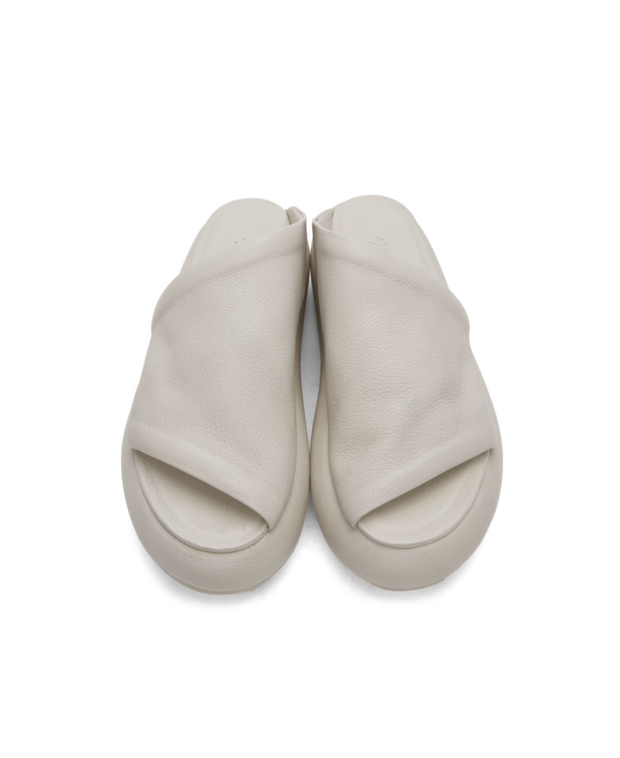 Marsèll Round-headed Open-toed Thick-soled Slippers In Nude