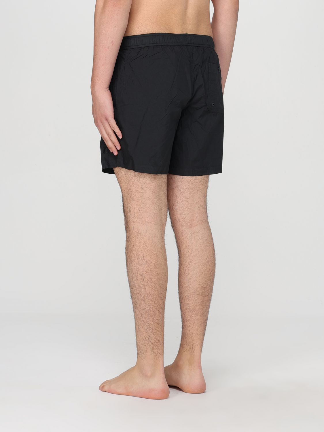 Dondup Drawstring Waist Swim Shorts In Gray