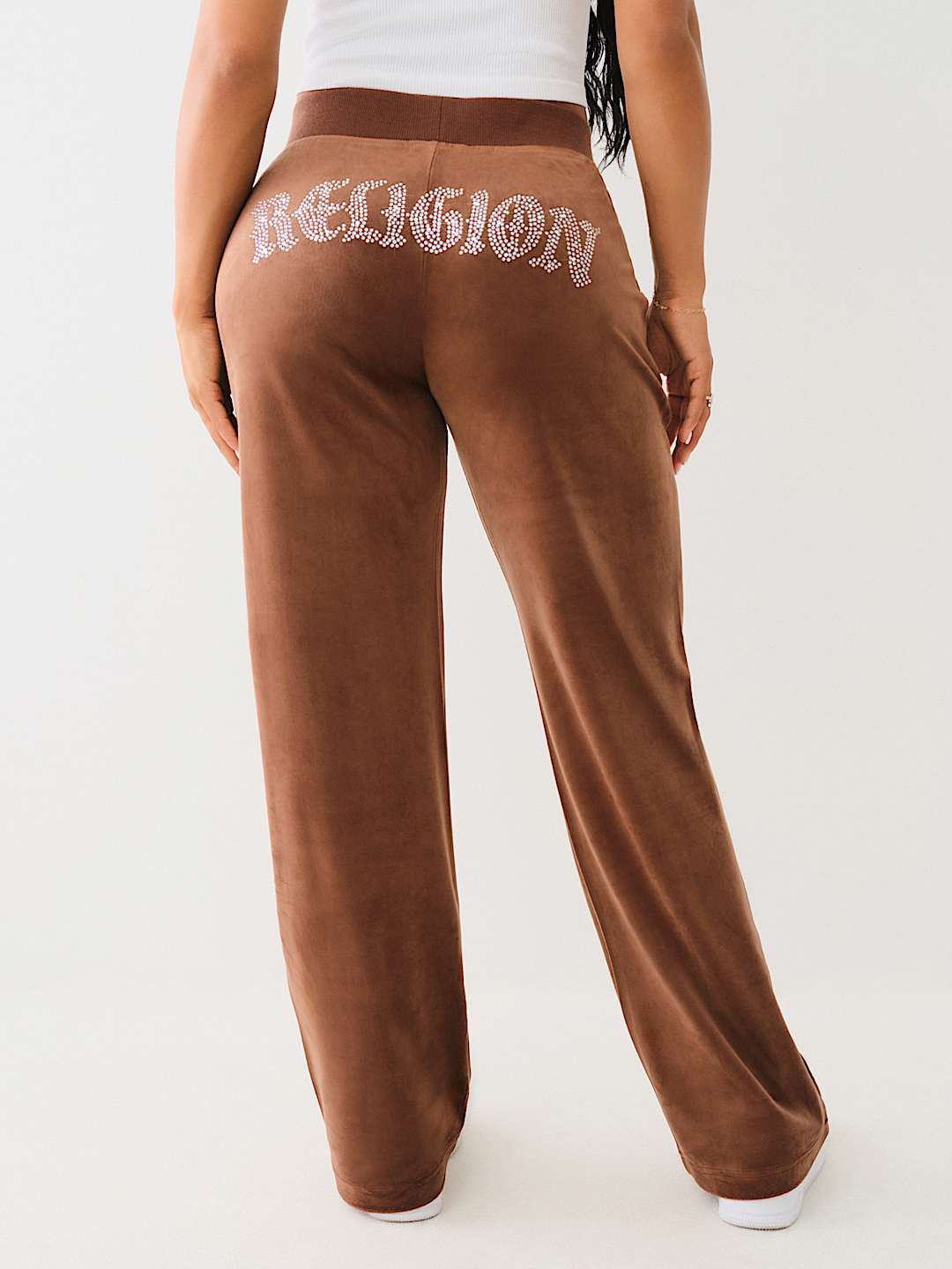 TRUE RELIGION CRYSTAL STRAIGHT LEG SWEAT PANT