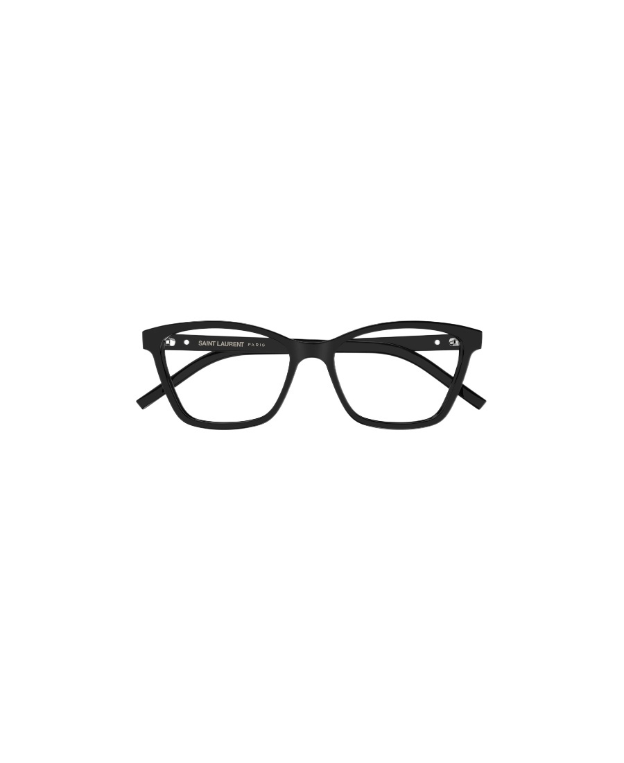 Saint Laurent Slm128 Round-frame Glasses In Black