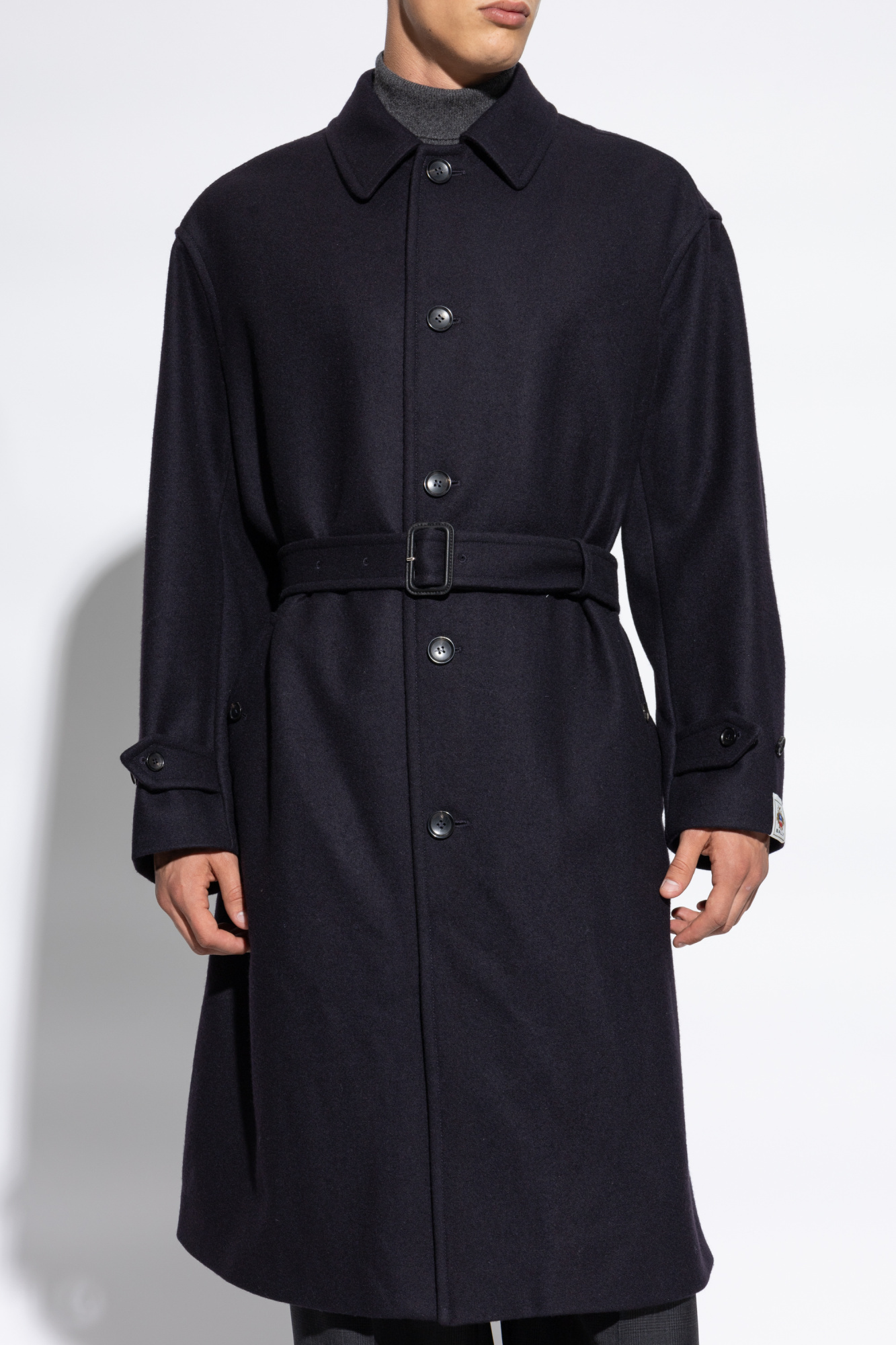 Bally Classic-collar Trench Coat In Black