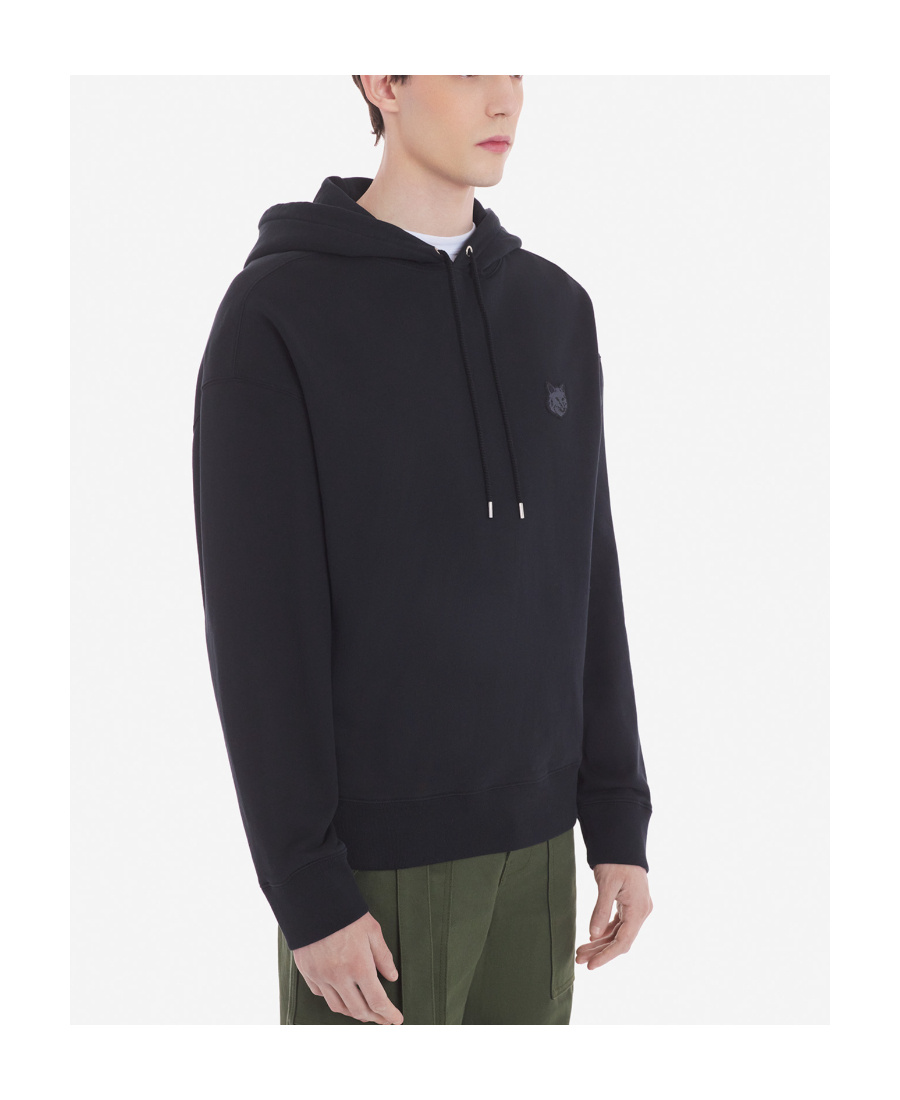 MAISON KITSUNÉ MAISON KITSUNÉ FOX HEAD PATCH DRAWSTRING HOODIE