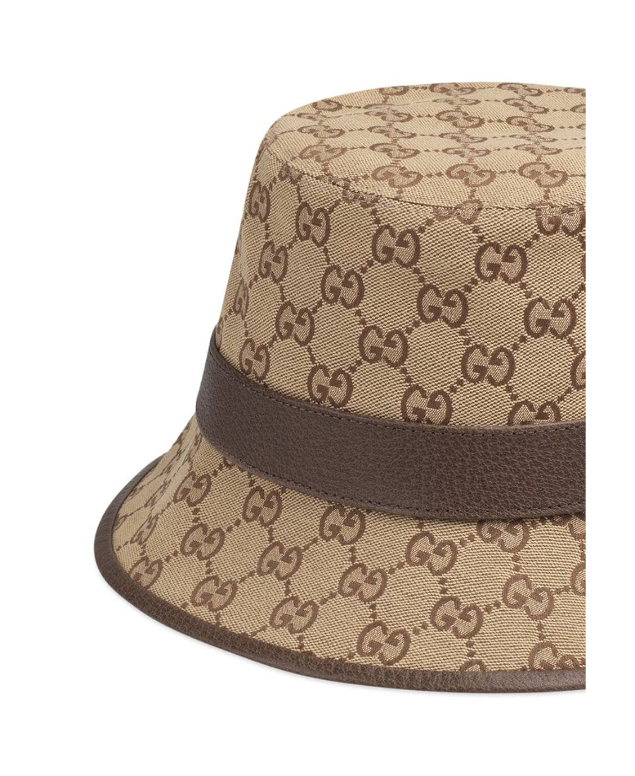Gucci Gg Canvas Fedora In Brown
