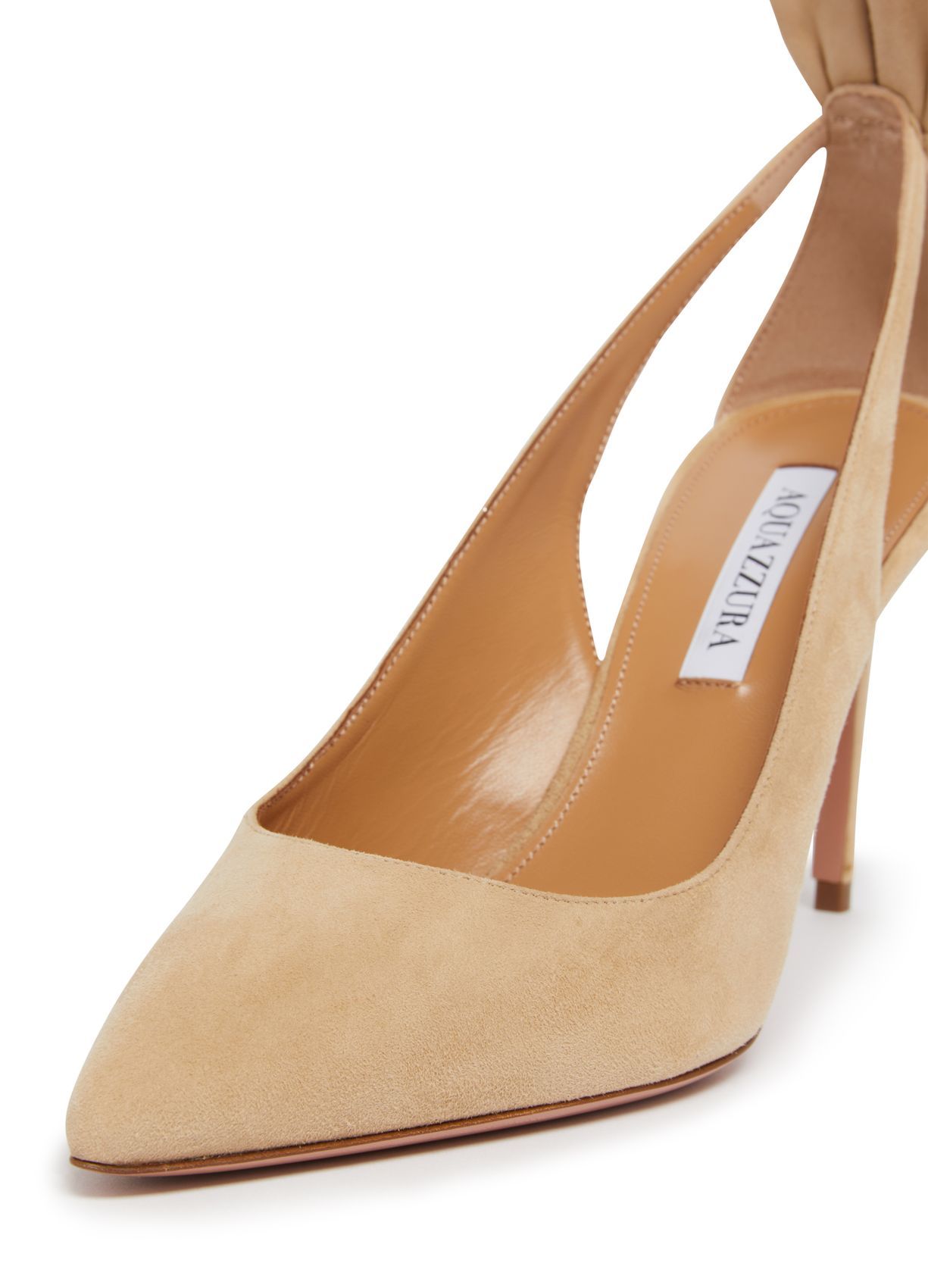 Aquazzura Pointed High Heels In Nude