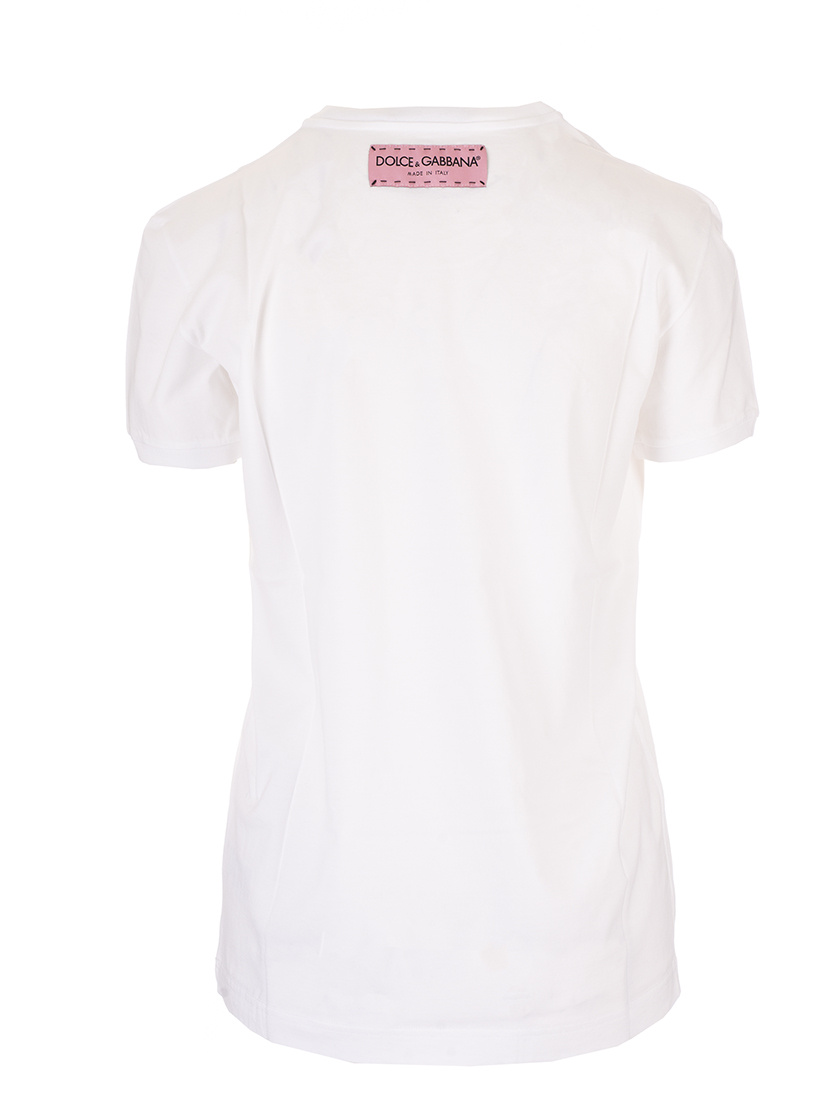 Dolce & Gabbana Logo Printed T-shirt In White