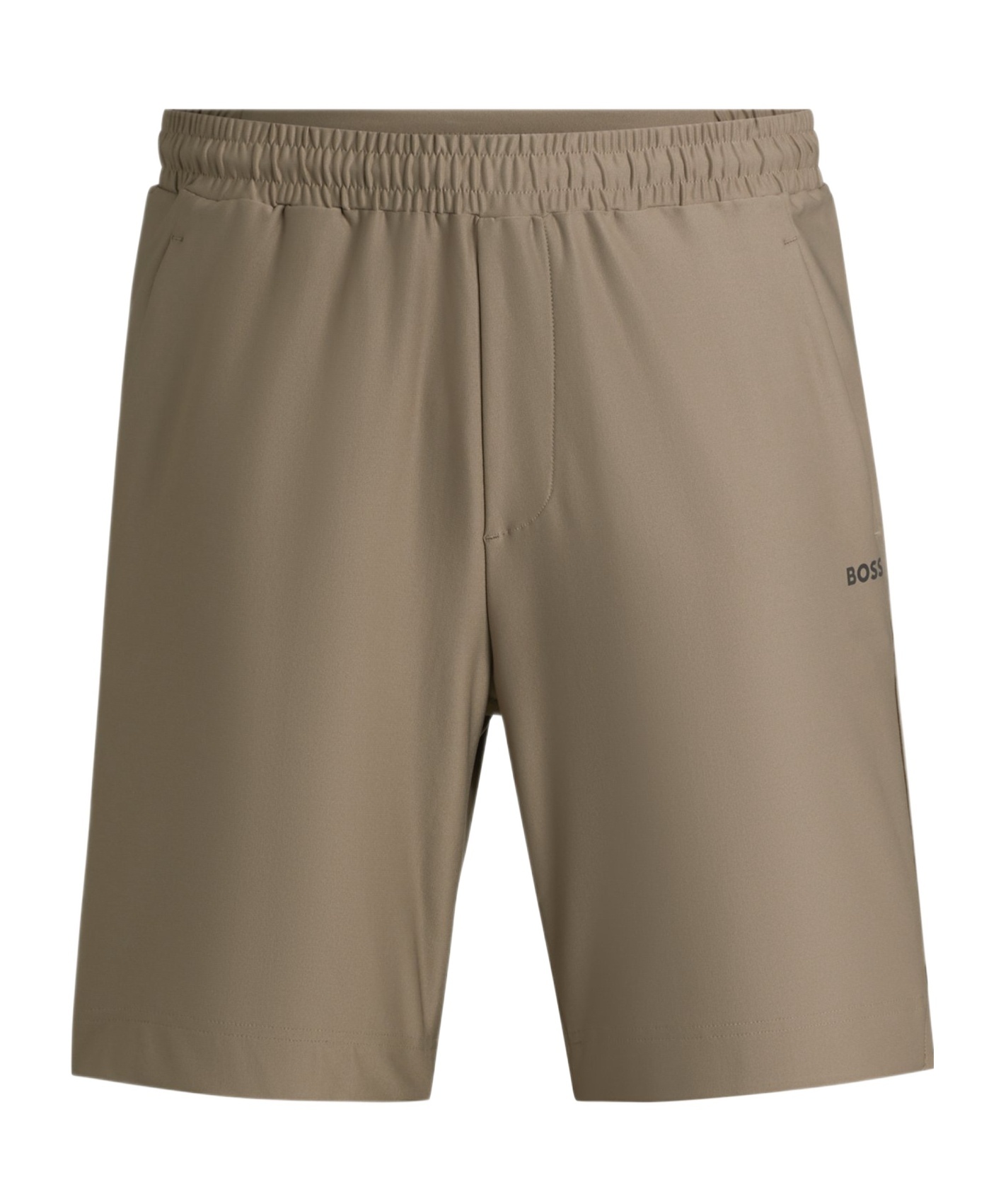 Hugo Boss Reflective-logo Bermuda Shorts In Gray
