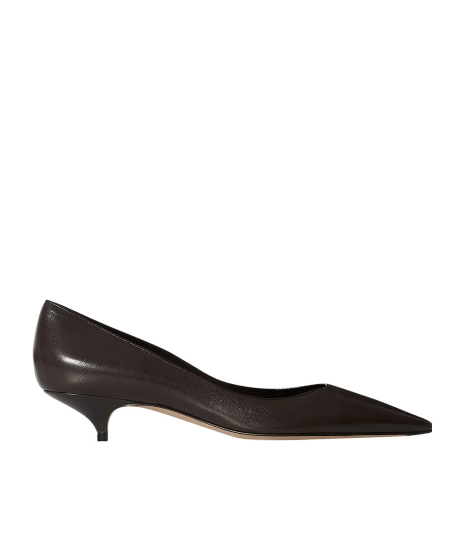 The Row Liliisa Kitten Two Pumps In Brown