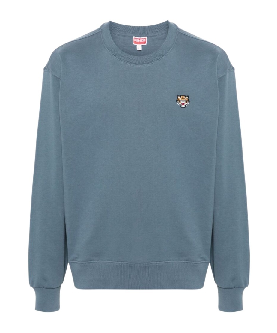 Kenzo 'lucky Tiger' Embroidered Classic Sweatshirt In Blue