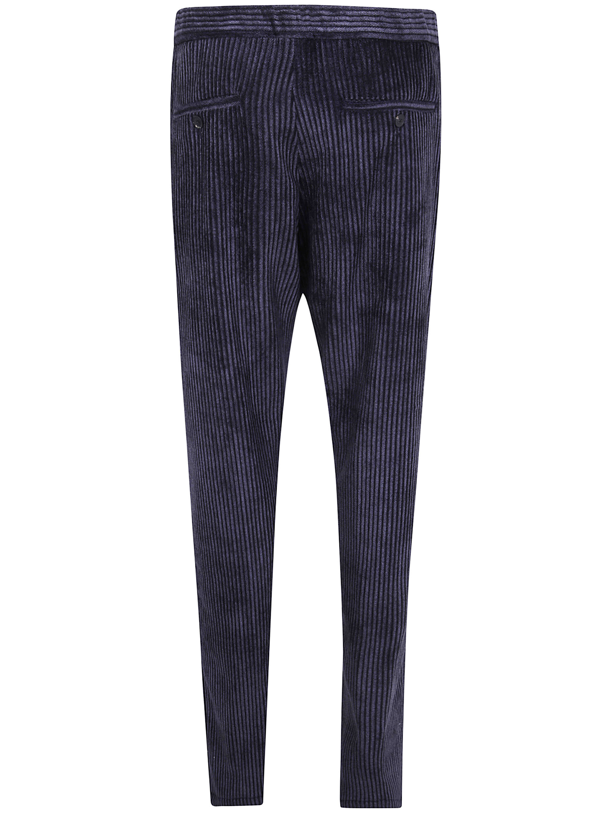 Emporio Armani Chino Trousers With Side And Back Pockets In Blue