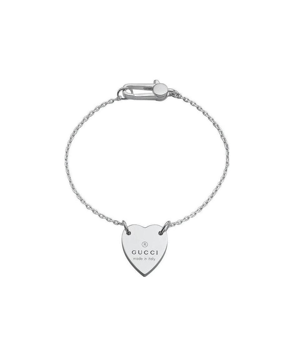GUCCI TRADEMARK CARVED HEART-SHAPED BRACELET