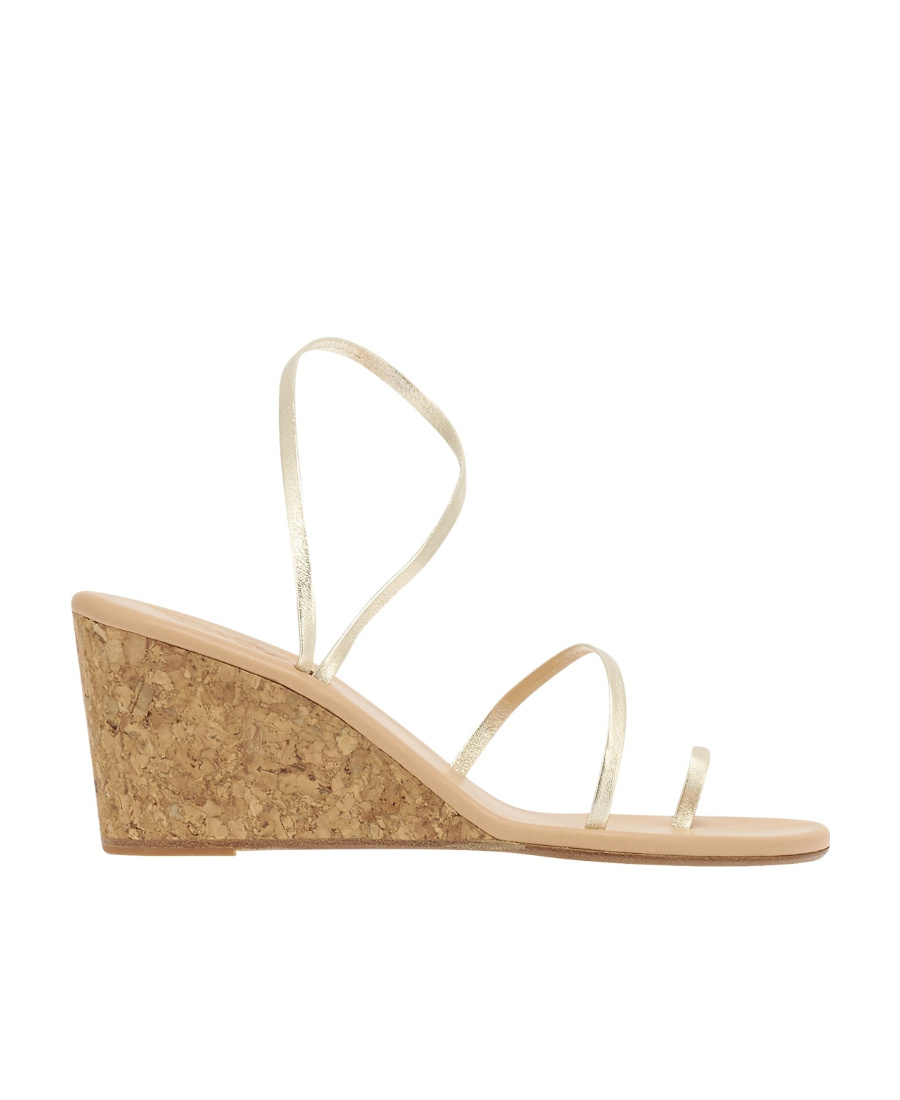 ANCIENT GREEK SANDALS HIGH HEEL SANDALS WITH SLOPING HEELS 