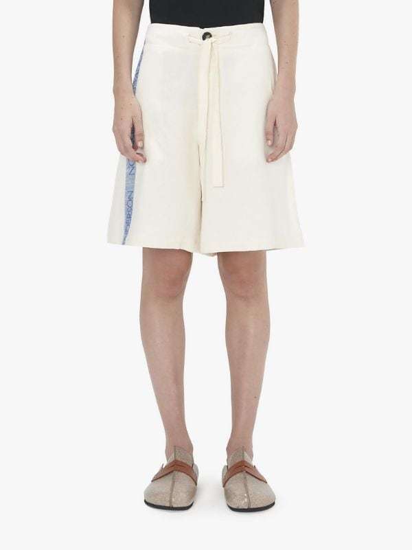 Jw Anderson Wide Leg Shorts In White