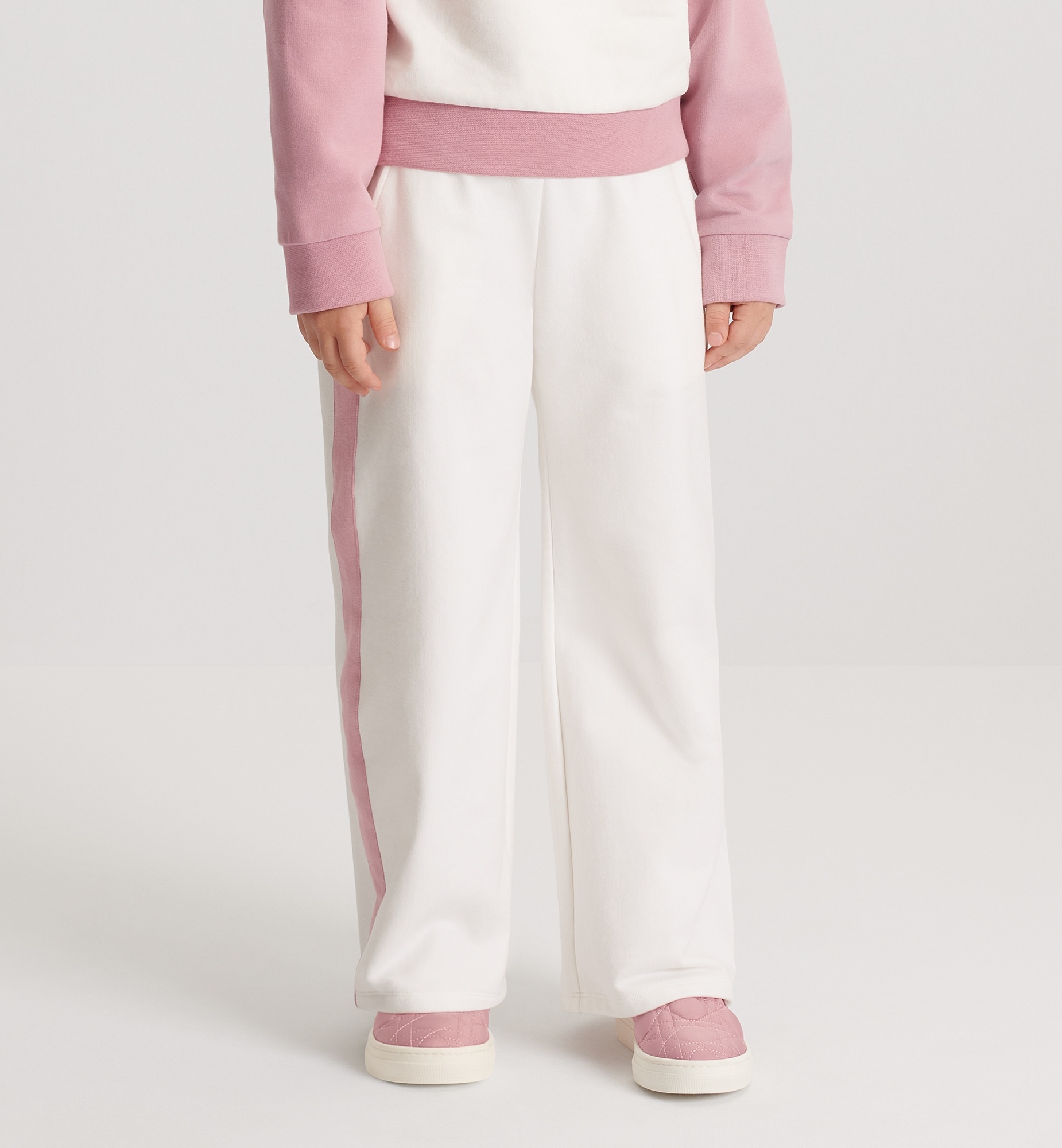 Dior Elastic Waist Sweatpants In White