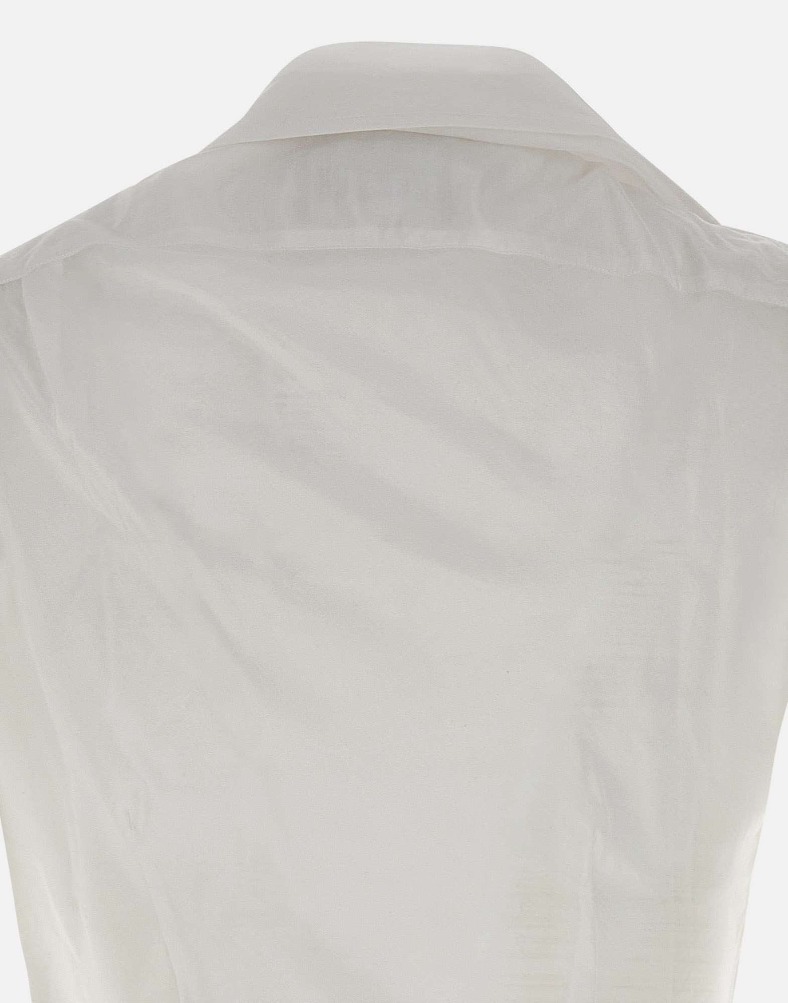 Vivienne Westwood Silk Cotton Sleeveless Drunken Shirt